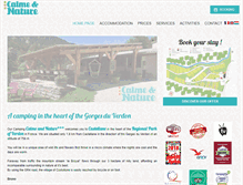 Tablet Screenshot of campingcastellane.com